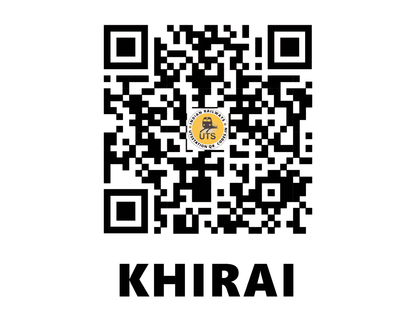UTS QR Code for KHIRAI - KHAI - SE (WEST BENGAL)